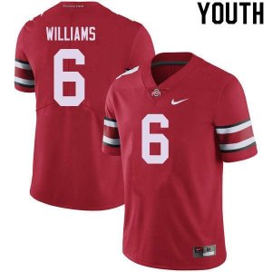 Youth Ohio State Buckeyes #6 Jameson Williams Red Nike NCAA College Football Jersey Black Friday ZSI6344ID